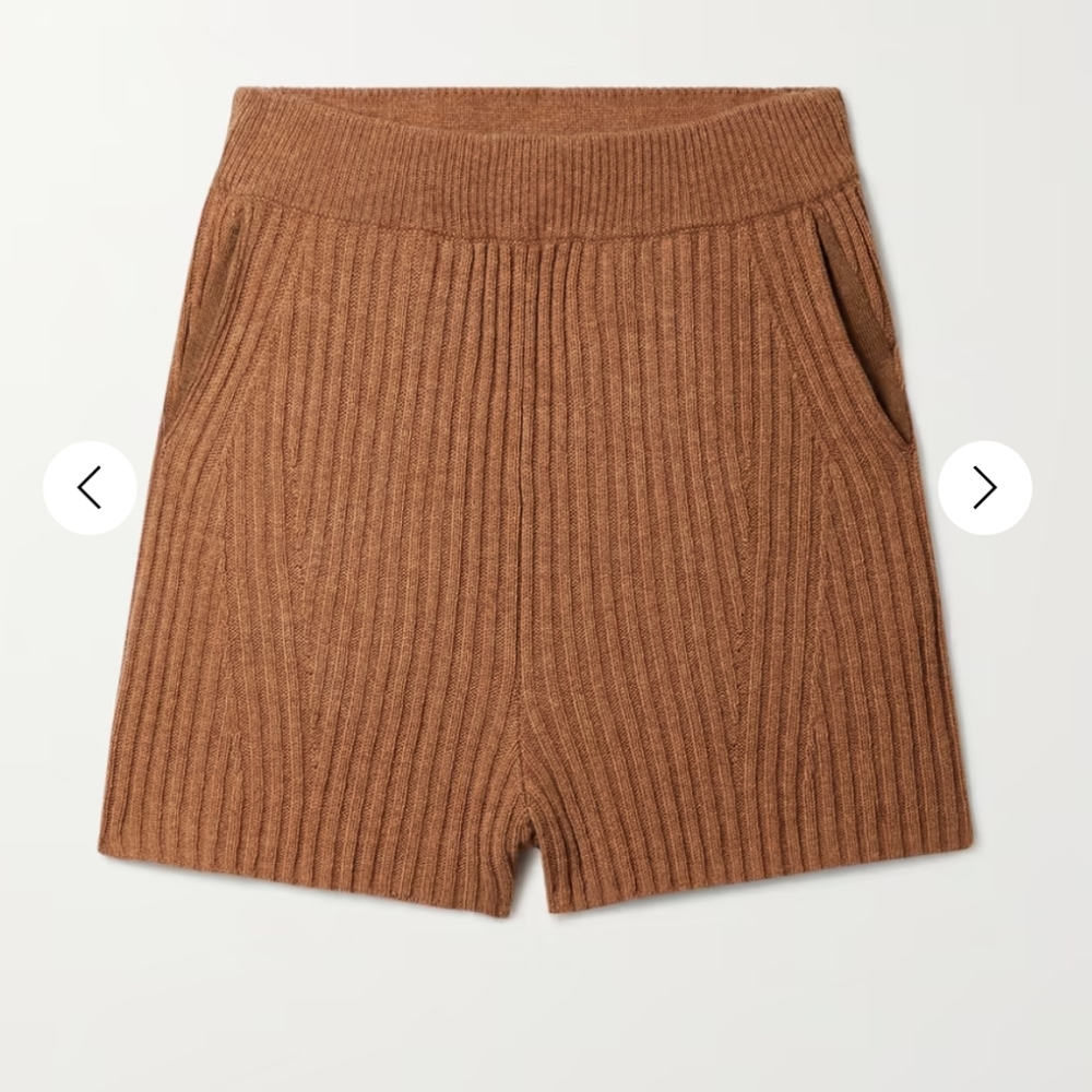 RAG & BONE Maxine ribbed merino wool-blend shorts